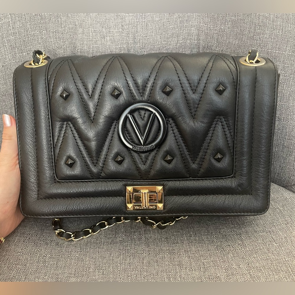Black Valentino leather purse